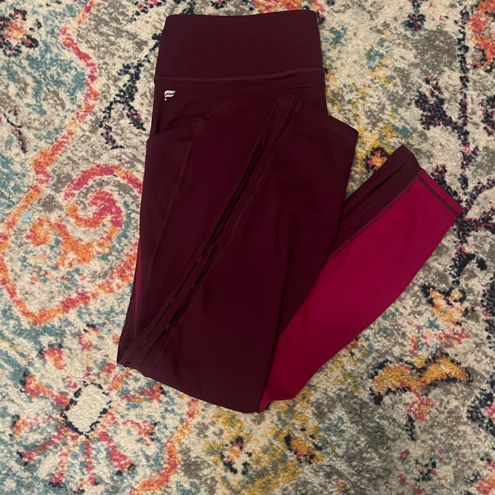 Fabletics Purple and Pink Leggings for Active Comfort